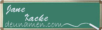 Jane Kacke Visitenkarte